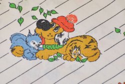 画像2: キノコ・リス・犬・鳥 with しましま（ピローケース）