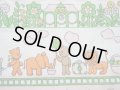 アニマル★ワンダーランド（ピンク）ピローケースはぎれ
