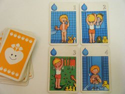 画像1: 【４枚組】旧東ドイツ時代のカード（しずく＆金髪の男の子）