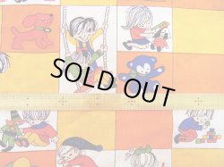 画像3: ドイツ70's★子供たちのお遊び♪ファブリック