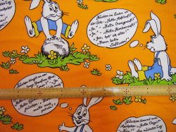 画像2: ドイツ語＋ジャーマンウサギのファブリック