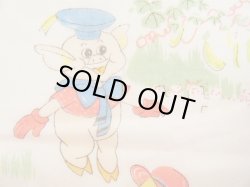 画像2: 子供ハンカチ★ウキウキなブタとおしゃれなヒヨコ