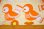 画像2: 旧東ドイツ時代★ツバメと花（大きなはぎれ） (2)