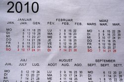 画像4: 2010年のファブリック・カレンダー（未使用ストック品）