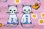 画像1: 旧東ドイツ時代【レトロ猫と蝶々】はぎれ (1)