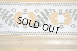 画像4: 【75ｃｍ】70's★極太でナチュラルな黄色い花模様チロル