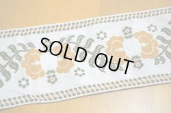 画像1: 【75ｃｍ】70's★極太でナチュラルな黄色い花模様チロル