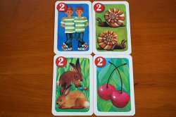 画像1: 【４枚組】旧東ドイツ時代のカード（２の数）