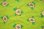 画像1: DDR★黄緑色に、和っぽい花柄のピローケース (1)