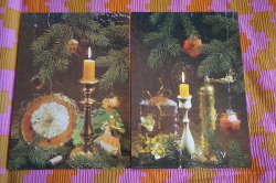 画像1: クリスマスな雰囲気のポストカード２枚セット