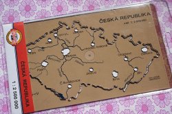 画像1: 【コヒノール】チェコの地図テンプレート
