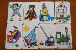画像1: 【８枚組】旧東ドイツ時代のカード（子供のオモチャ）