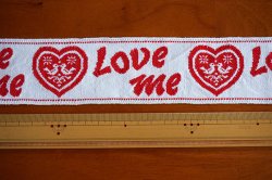 画像3: 【85cm】70's★鳥とハートとLove meなチロル