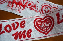 画像4: 【85cm】70's★鳥とハートとLove meなチロル