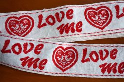 画像2: 【85cm】70's★鳥とハートとLove meなチロル