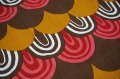 ドイツ70年代◆暖色系のウロコ模様カーテン