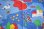 画像1: ドイツ70's★お城のスワン（はぎれ） (1)