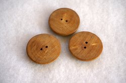 画像2: 【３個組】お花ペイントの木製ボタンセット