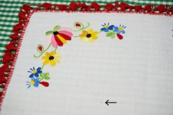 画像5: 【２枚組】お花の刺繍のテーブルリネン