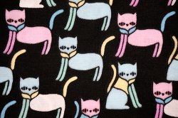 画像1: USAデザイナーズ・ファブリック【おしゃれ猫】