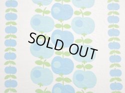 画像2: 70's●爽やかカラーの縦列リンゴ（はぎれ大）