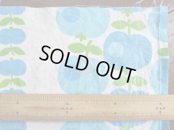 画像5: 70's●爽やかカラーの縦列リンゴ（はぎれ大）