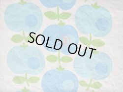 画像7: 70's●爽やかカラーの縦列リンゴ（はぎれ大）