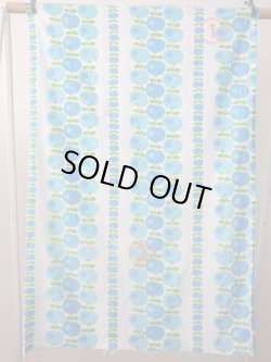 画像3: 70's●爽やかカラーの縦列リンゴ（はぎれ大）