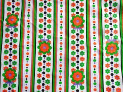 画像4: 70's★大小カラフルなお花とドットのファブリック