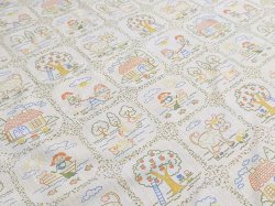 画像3: 70年代ドイツ◆子供の手描き風ファブリック