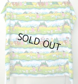 画像6: ドイツ70年代★アルプスの少女ハイジ生地B大きめはぎれ