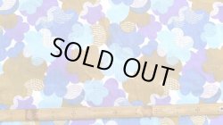 画像2: 70's●ふわふわ花雲と刺し子風ファブリック