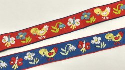 画像1: 【91＆92cm】ドイツ★鳥・花・蝶のチロル2本セット