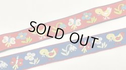 画像1: 【91＆92cm】ドイツ★鳥・花・蝶のチロル2本セット