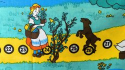 画像3: 【未使用品】ほのぼの数字とイラストのファブリック