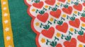 70's★赤いハートと黄色い星の花（はぎれ）