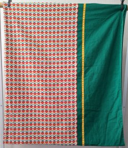 画像6: 70's★赤いハートと黄色い星の花（はぎれ）