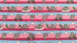 画像3: トライアスロンに出たいゾウ〜（はぎれ）