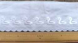 画像2: 【188cm】ドイツビンテージ◆並んだ鳥のレース