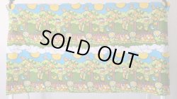 画像6: ドイツ70's◆農夫とカラフルな風景の生地（訳ありはぎれ）