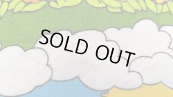 画像5: ドイツ70's◆農夫とカラフルな風景の生地（訳ありはぎれ）