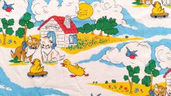 画像2: ネコの家＋鳥の追いかけっこ（はぎれ）