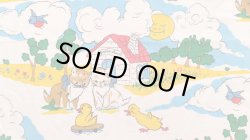 画像1: ネコの家＋鳥の追いかけっこ（はぎれ）