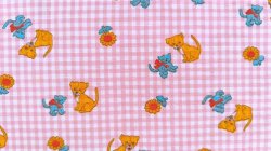 画像1: たくらむ犬と、白目の猫（大きめはぎれ）