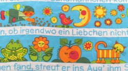 画像2: 【グラジエラ】定番★子供柄の可愛いファブリック（水色地）はぎれ