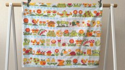 画像11: 【グラジエラ】ドイツ語歌詞入りイラストファブリック（白地）