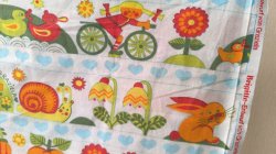 画像9: 【グラジエラ】ドイツ語歌詞入りイラストファブリック（白地）