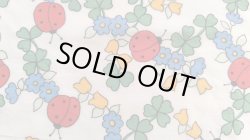 画像1: テントウムシとクローバーはぎれ（難あり）