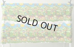 画像4: ドイツ70's◆農夫とカラフルな風景の生地（訳ありはぎれ）