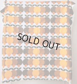 画像6: 北欧ビンテージ★大きな暖色系サークル＆花のファブリック